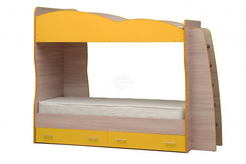 Детская двухъярусная кровать «Юниор 1.1» фото фото 2